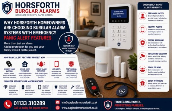 Why Horsforth Homeowners Are Choosing Burglar Alarm Systems With Emergency Panic Alert Features